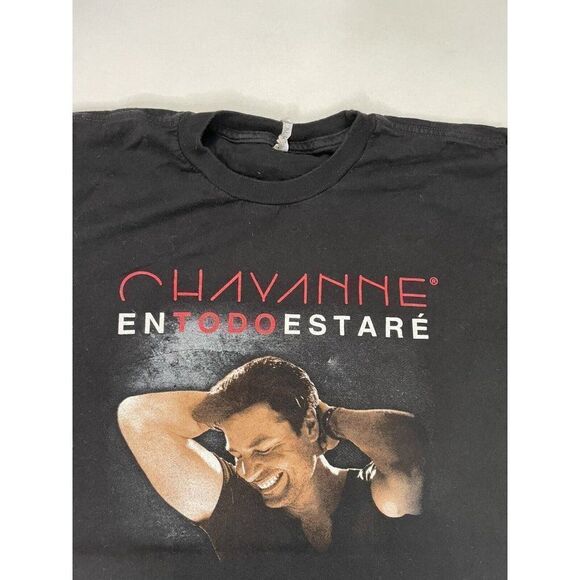 Chayanne Tour 2015 Graphic T-shirt Women Medium Black Short Sleeve Music - Picture 2 of 6